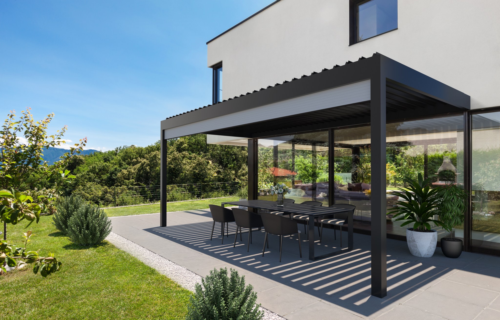 Aluminium Pergola | Roof or Wall Mounted | Enviroblinds